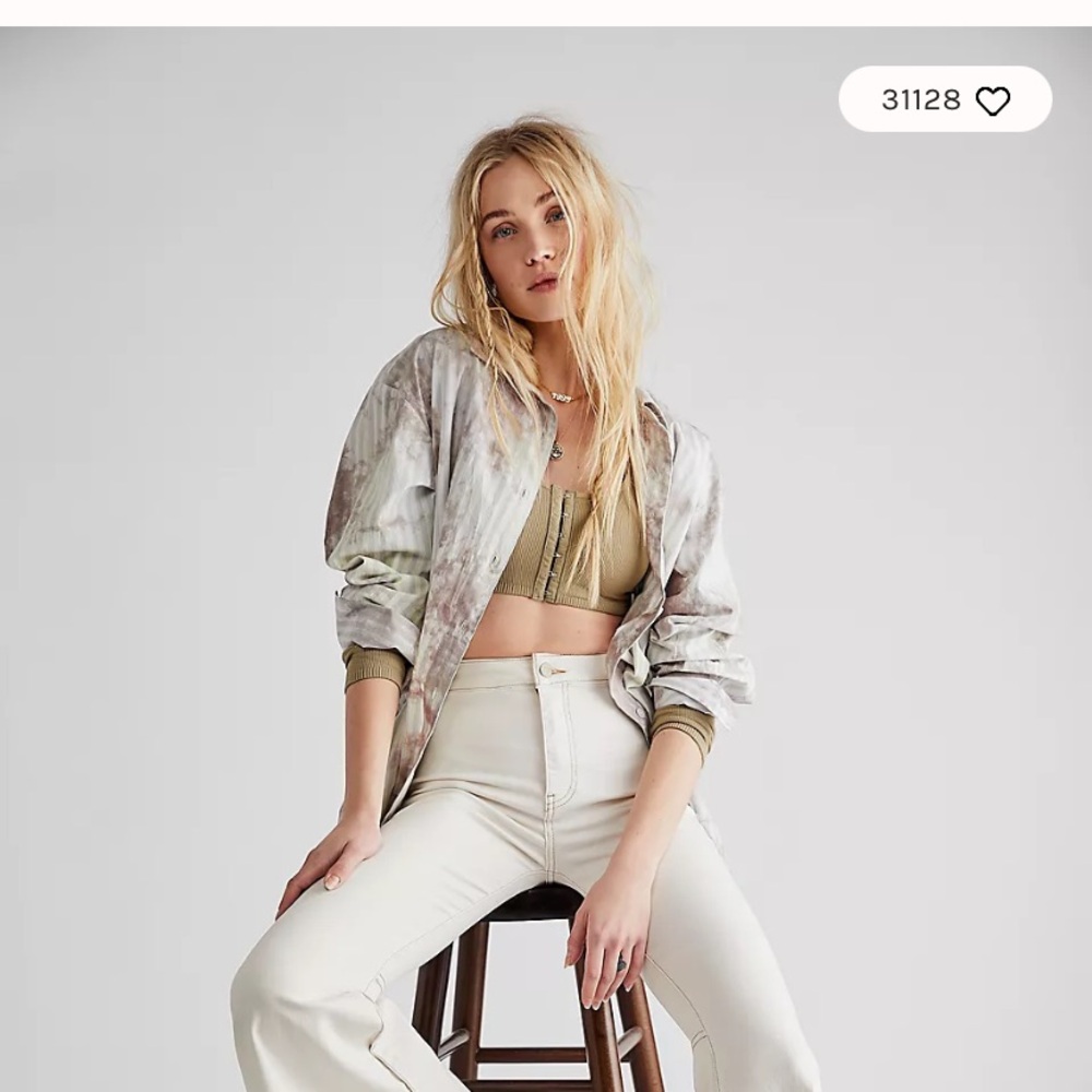 Free People Wide Leg Jeans size 29 off white